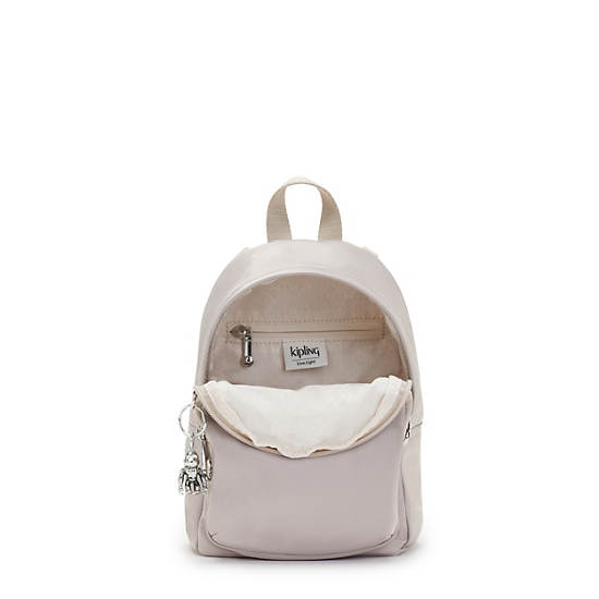 Kipling Delia Compact Metallic Convertible Hátizsák Fehér | HU 1559NW